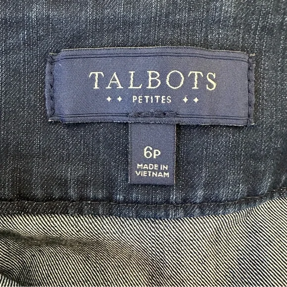 Talbots Women’s Denim Blue Skirt Size: 6 Petite - Picture 6 of 7